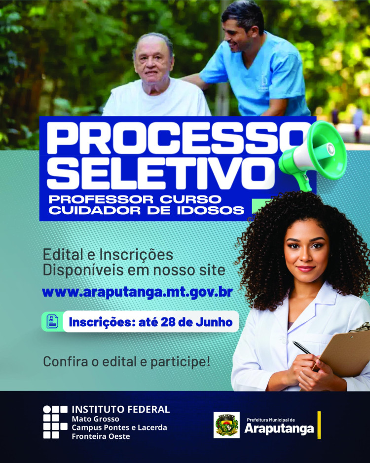 PROCESSO SELETIVO | Professor Curso Cuidador de Idosos
